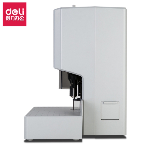 เครื่องเจาะรูกระดาษไฟฟ้าหัวเดียวอัตโนมัติ350แผ่น หนา35 mm Deli14608