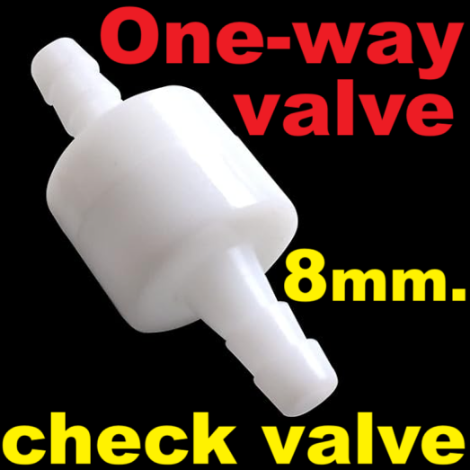 One-way valve 8 mm. check valve water stop anti-backflow valve เช็ควาล์ว