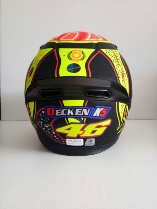 🔥หมวกกันน็อค DECKEN K5 สีดำด้าน