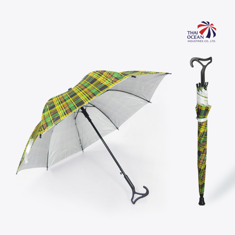 Leo ร่มยาว ร่มไม้เท้า ปลายกันลื่น ร่มกัดแดด กันฝน ขนาด 24 นิ้ว (ขายส่ง) 12 คันต่อกล่อง
