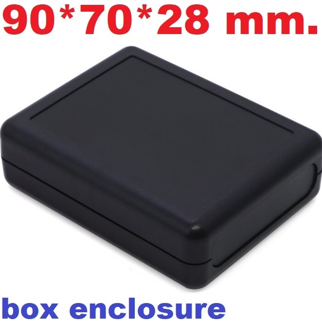 กล่องพลาสติก 90*70*28 mm. สีดำ Black color 90x70x28 mm. abs plastic enclosure for small device box enclosure plastic GPS junction box