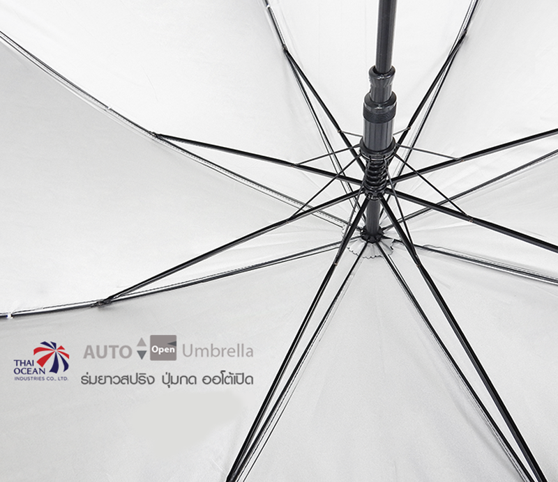 Leo ร่มพระ ร่มด้ามลายไม้ ปุ่มกดกางออโต้ ขนาด 24 นิ้ว (ขายส่ง) 12 คันต่อกล่อง