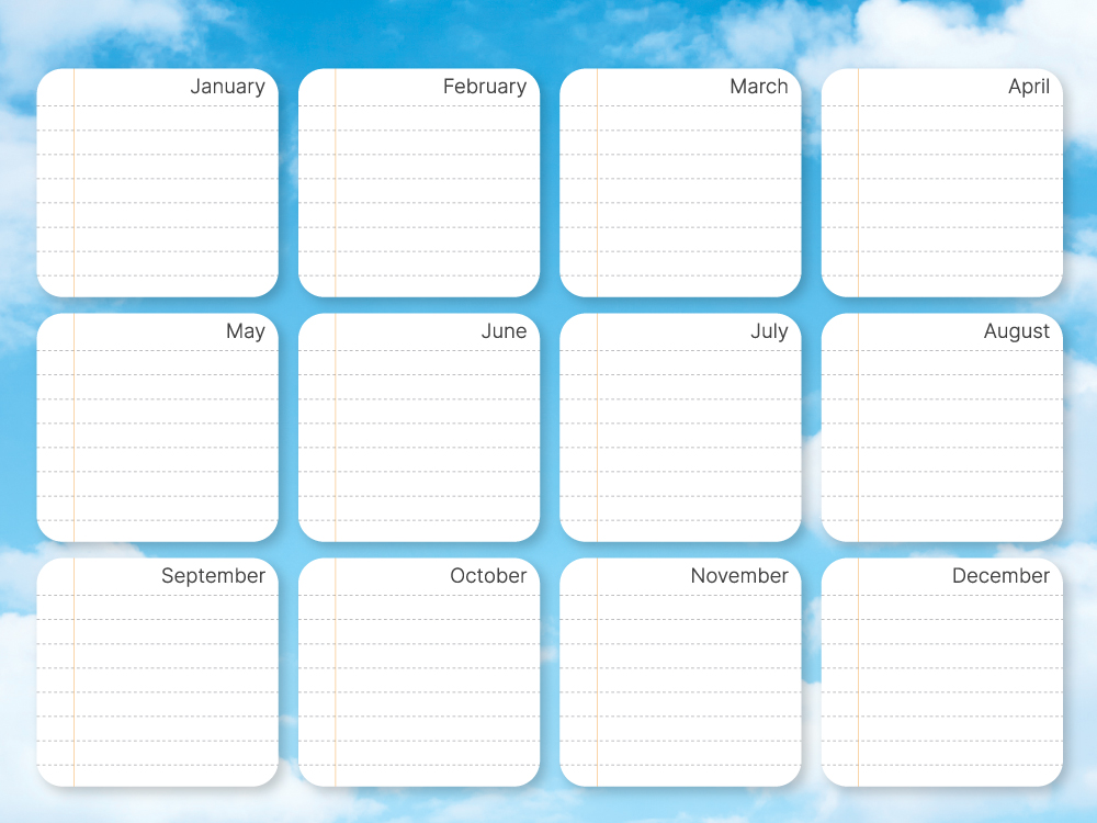 ปฏิทิน ปฏิทินตั้งโต๊ะ 2568/2025 ชุด Happy Calendar ปฏิทินมีบอกวันพระ วันหยุดและวันสำคัญของไทย
