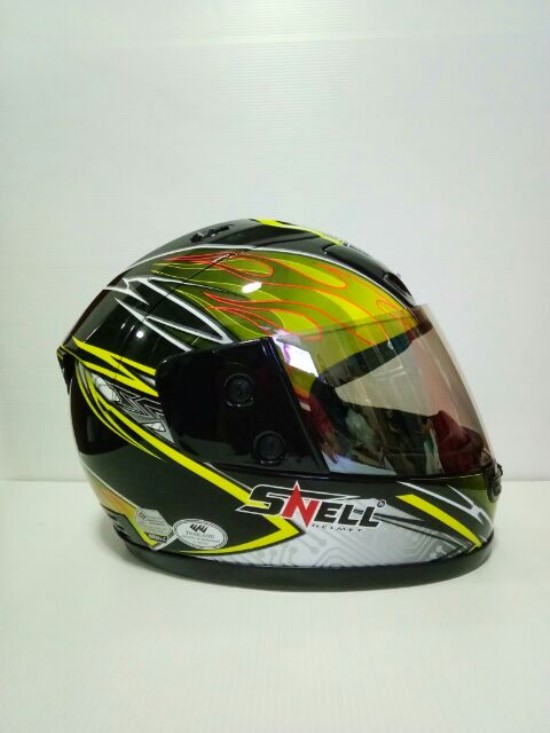 🔥หมวกกันน็อค SNALL RYUKI ลายเหลืองดำเงา