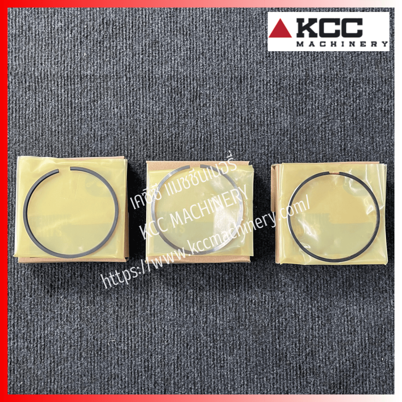 ชุดแหวนลูกสูบ (Piston Ring Set) Cumminsแท้ ใช้สำหรับรถตักเครื่อง QSB 6.7_ZW180-5B
