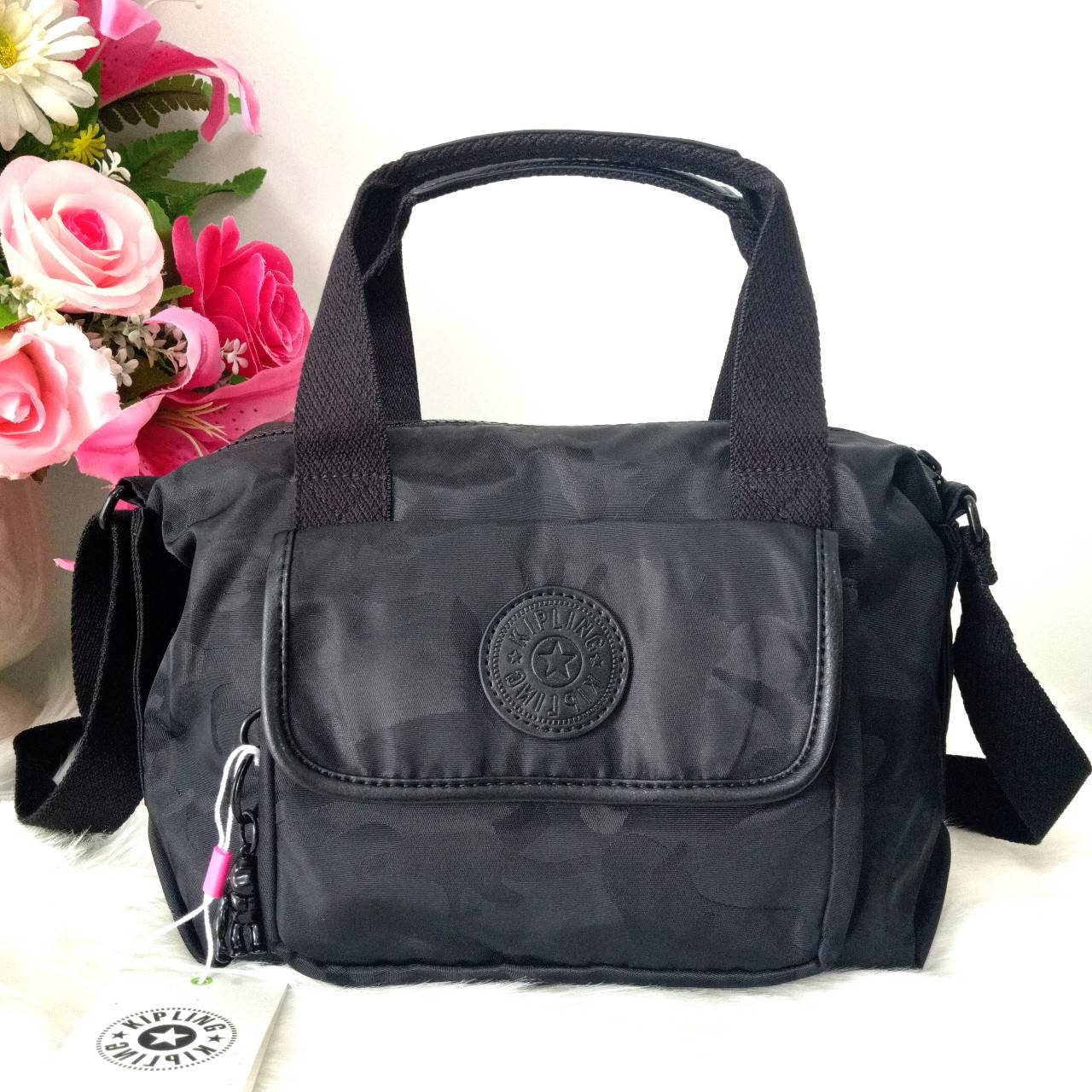 KIPLING BRYNNE Satin Camo กระเป๋าถือ สะพายข้าง