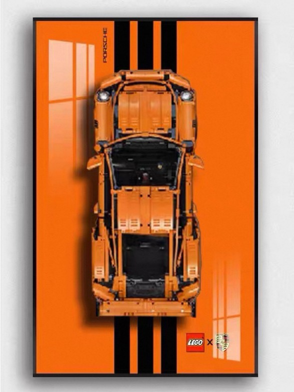 Display frame สำหรับ 42056 เลโก้ LEGO TECHNIC PORSCHE 911 GT3 RS (กรอบสำหรับตกแต่ง)