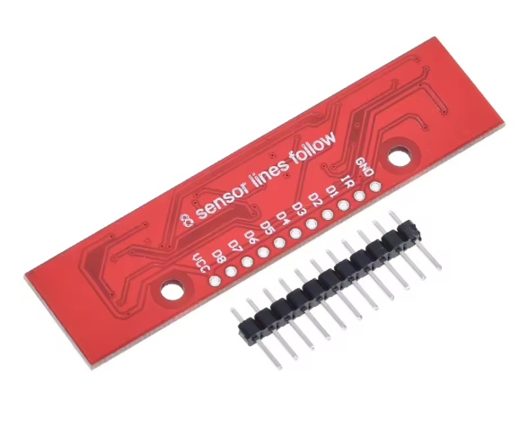 TZT Infrared Tracking Module Sensor Detection Module DIY For Arduino 8-Channel Infrared Detector Hunt Module 8bit Sensor Module