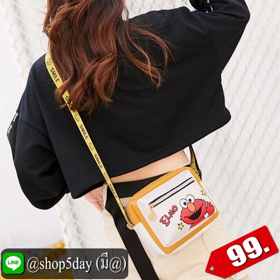 ⚡️ กระเป๋าสะพายข้างแฟชั่น ลาย Elmo ⚡️