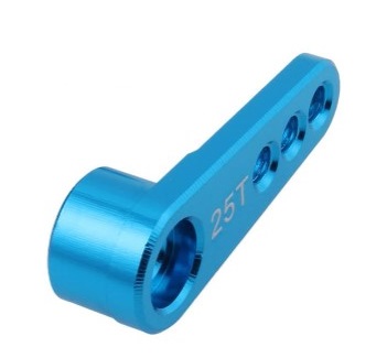 25T standard servo swing Single arm สีน้ำเงิน Half arm Blue color digital servo metal rudder arm steering wheel