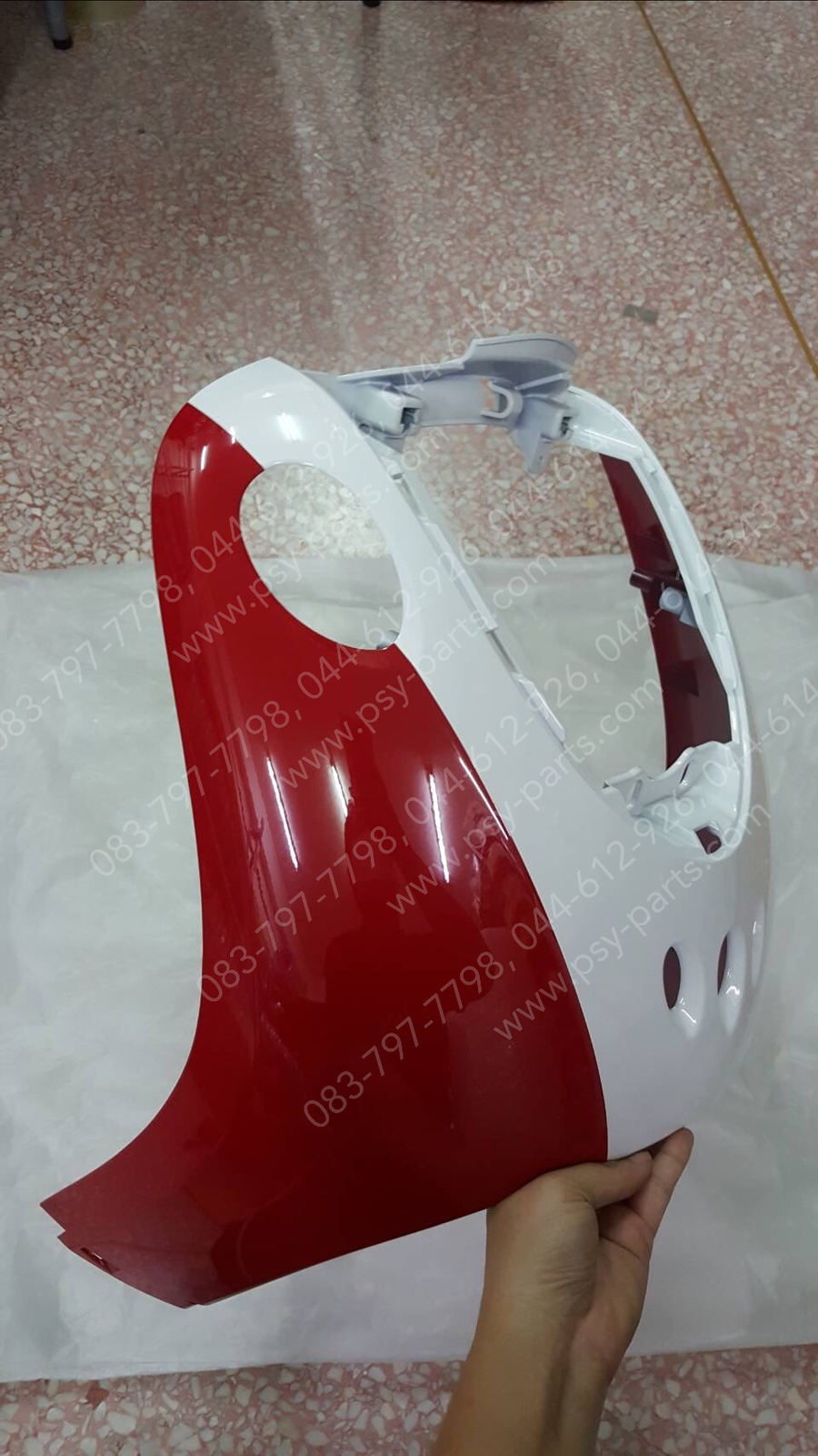 บังลม FINO แท้ๆ สีแดง/ขาว 4D0-F8311-00-1X Yamaha