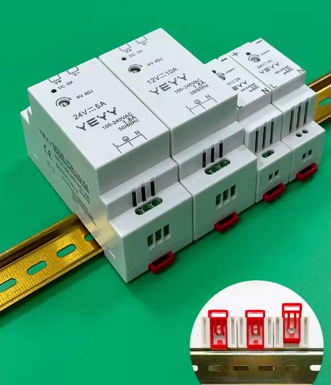 แหล่งจ่ายไฟ 24V 5A YDR-24V-5A Din Rail switching power supply with overcurrent overvoltage short circuit protection
