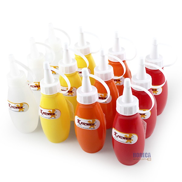 ขวดซอสเล็กแบบคละสี 5 ออนซ์ (12ขวด) ตราเรืองวา