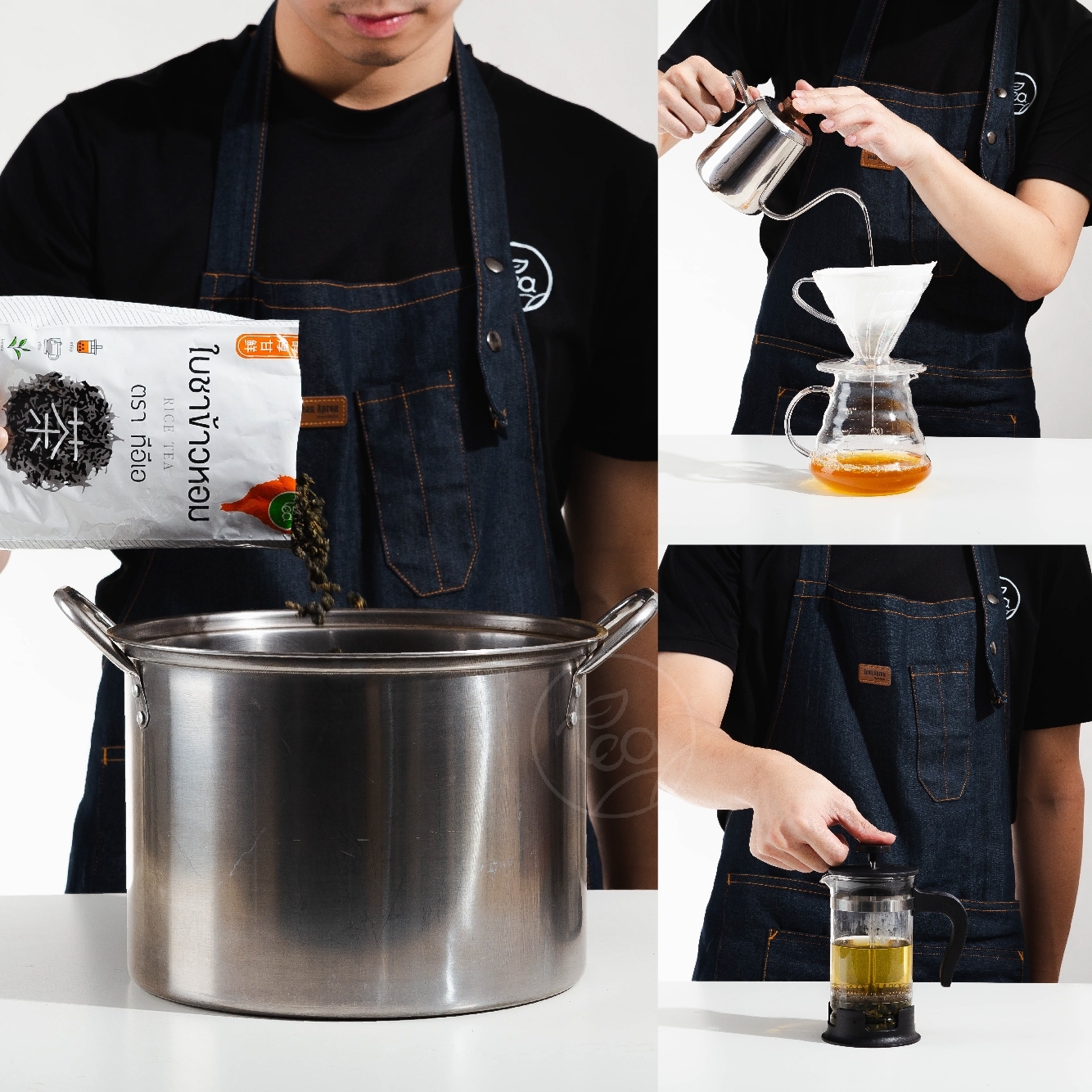 [ยกลัง 24 ถุง] ใบชาข้าวหอม ชาข้าวหอม ชาใส ชาข้าวหอมใส ชาข้าวหอมญี่ปุน อู่หลงข้าวหอม RiceTea ใบชา ขนาด 500 กรัม ตรา ทีอีเอ