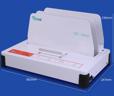 เครื่องเข้าเล่มสันกาวไฟฟ้ายี่ห้อGUDE รุ่น GD380A