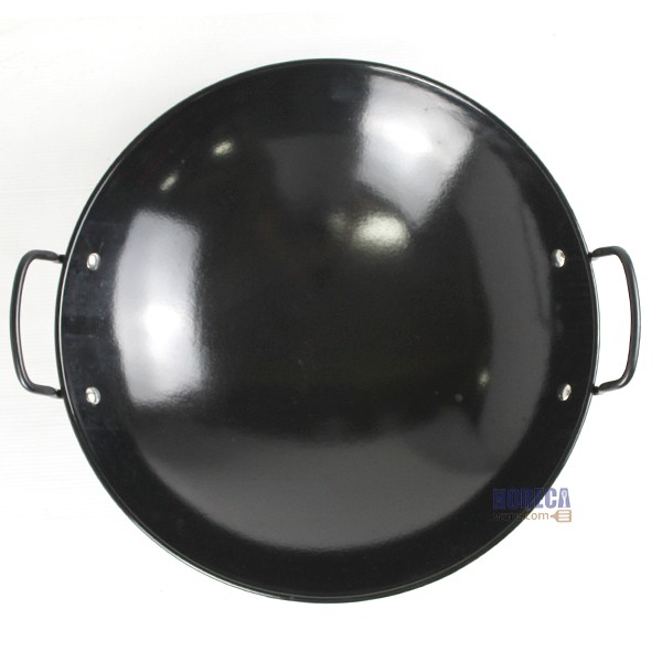 Black coated frying pan with 2 handles, 37 cm, Fofo brand