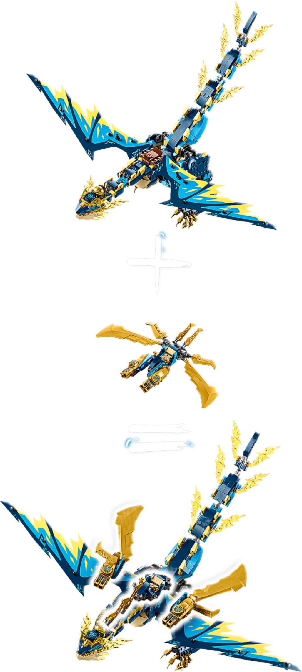 LEGO เลโก้ Ninjago 71796 Elemental Dragon vs. The Empress Mech