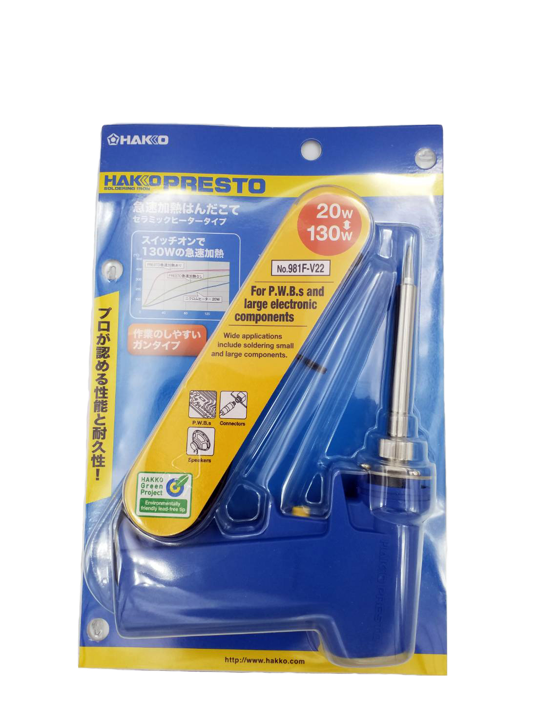 HAKKO PRESTO รุ่น No.981 หัวแร้งบัดกรี ด้ามปืน หัวแร้งปืน Soldering Iron ของแท้ (Made in Japan)