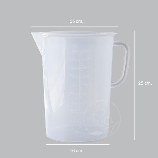 เหยือกน้ำ พลาสติก ขนาดใหญ่ เนื้อPP Plastic Pitcher ขนาด 5 ลิตร บรรจุ 1 ชิ้น
