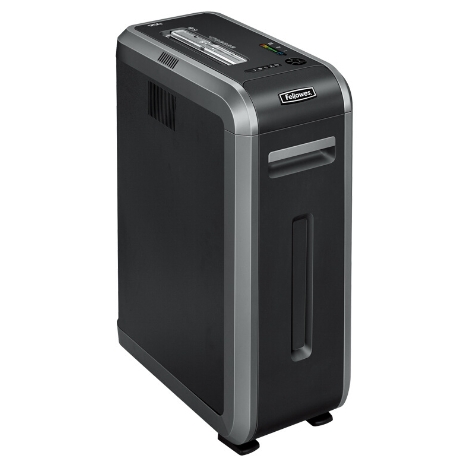 เครื่องทำลายเอกสารยี่ห้อFELLOWES รุ่น125Ci ทำลายเอกสารครั้งละ 18 แผ่น 53L