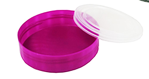 Round jar with purple lid, 8 liters, with handle, [CLG]