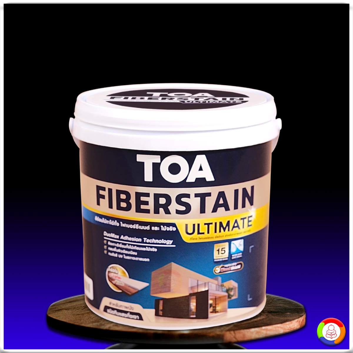 ทีโอเอ ไฟเบอร์สเตน อัลติเมท สำหรับงานผนัง ชนิดทึบแสง (กึ่งเงา) Toa Fiberstain Ultimate Semi-Gloss