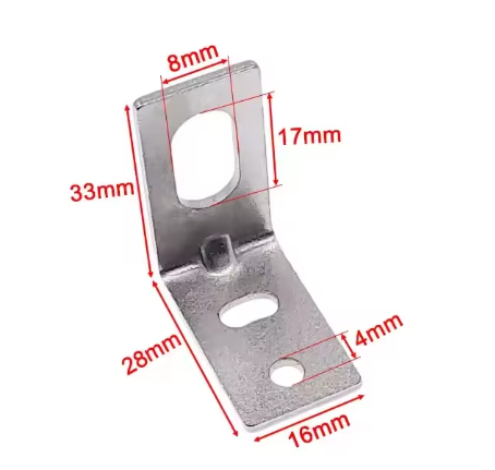 Proximity sensor bracket M8 L-type Mounting L Bracket Support ขายึดเซนเซอร์ ที่ยึดเซนเซอร์ แบบงอ 90องศา