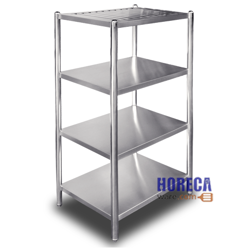 4-layer solid multipurpose shelf, grade 201, for placing plates and bowls, Masterware brand