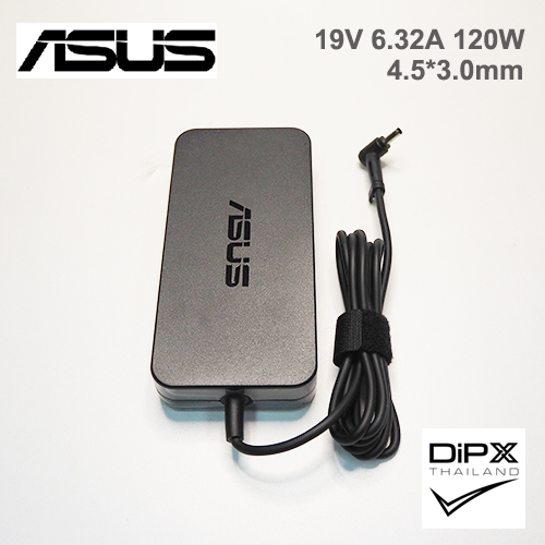 Adapter ASUS 19V 6.32A 120W (4.5x3.0mm) Slim สินค้าใหม่แท้ แถมสายไฟ