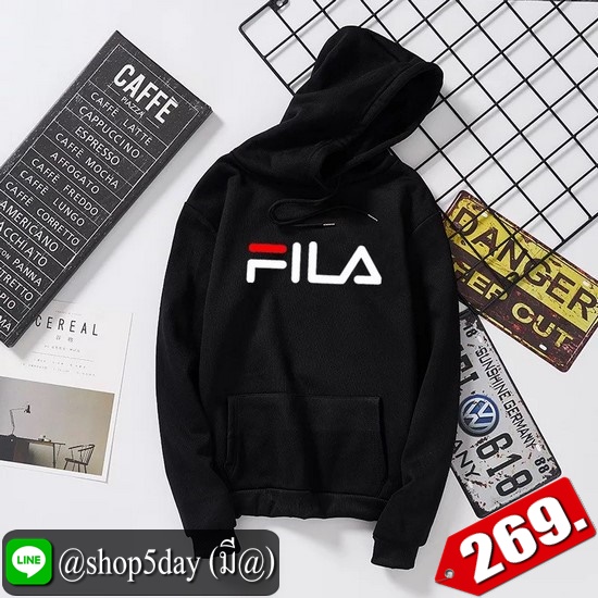 🔥 FILA เสื้อฮู้ดแขนยาวยอดฮิต ใส่ได้ทั้งหญิงและชาย ‼️
