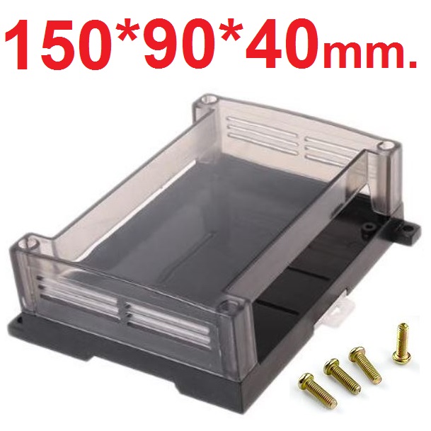 กล่อง PLC ขนาด 150X90X40 mm. Enclousure Case DIY PCB Shell Plastic Transparent Industrial Control Box PLC Controller Box กล่องอเนกประสงค์ ฝาใส