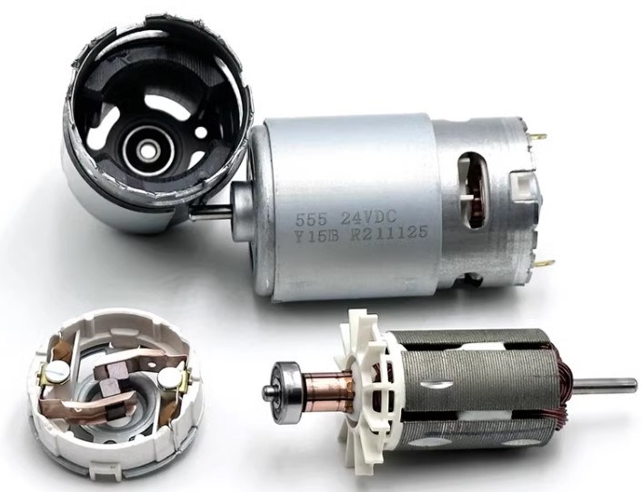 มอเตอร์ RS-555 DC Motor 6-24V 20000RPM@24V Large Torque for Electric Drill DIY Tool