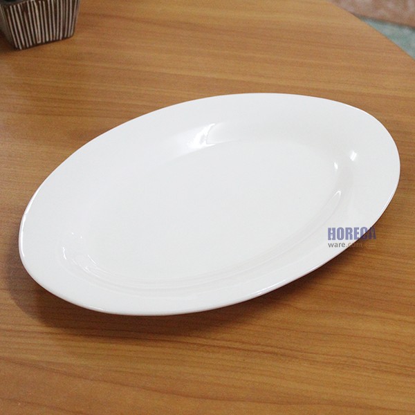 จานเปล 12นิ้ว สีนม ตราโฟเซรามิค