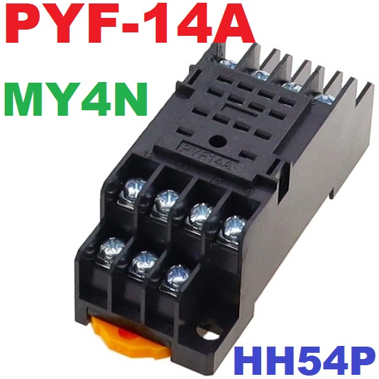 ซ็อกเก็ตรีเลย์ PYF-14A relay base socket is suitable for HH54P MY4N