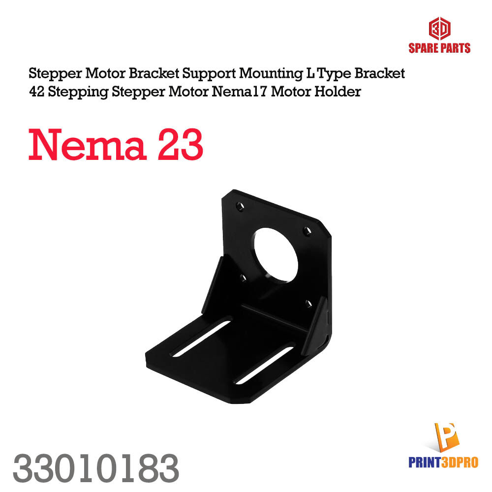3D Printer Part NEMA 23 Step Motor Accessories Bracket Support Mounting L Type Bracket Mount 57 Stepping Stepper Motor Plate Holder ที่ยึดมอเตอร์