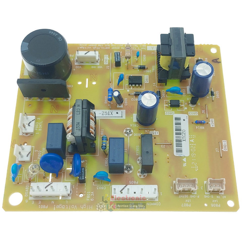 แผงบอร์ดตู้เย็น TOSHIBA(โตชิบา)รุ่น*GR-A32KBZ/GR-A41KBZ/GR-AG41KDZ*อะไหล่แท้*ใช้ได้กับทุกรุ่นที่ทางร้านระบุไว้