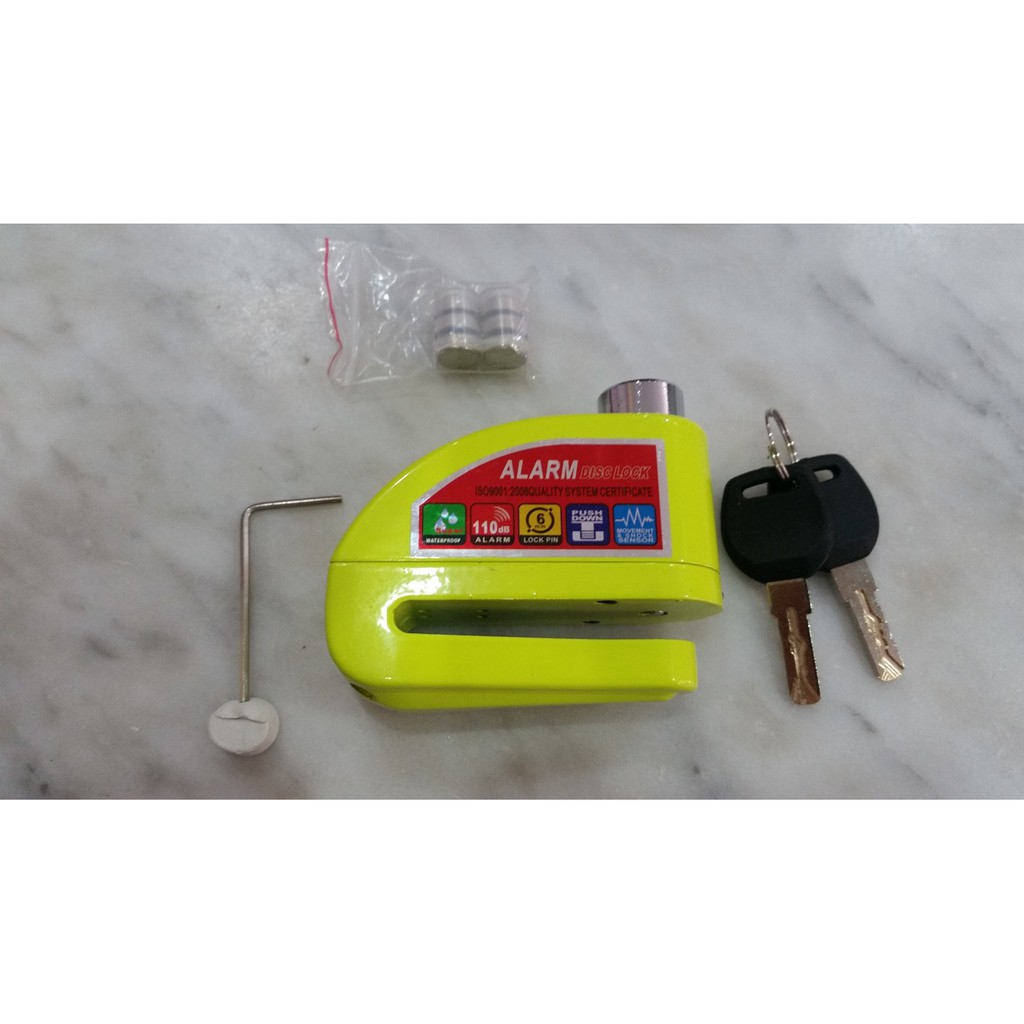กุญแจล็อคดิสเบรคแบบมีเสียงเตือนกันขโมย [ใช้ได้กับรถทุกรุ่น] -รุ่น-Beret-DA8303-ล็อคมอเตอร์ไซด์-จักรยานยนต์-บิ๊กไบค์