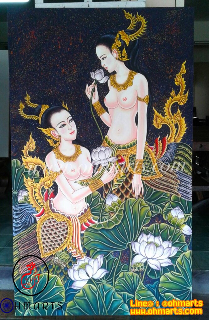 ภาพวาดเอกลักษณ์ไทย B0025