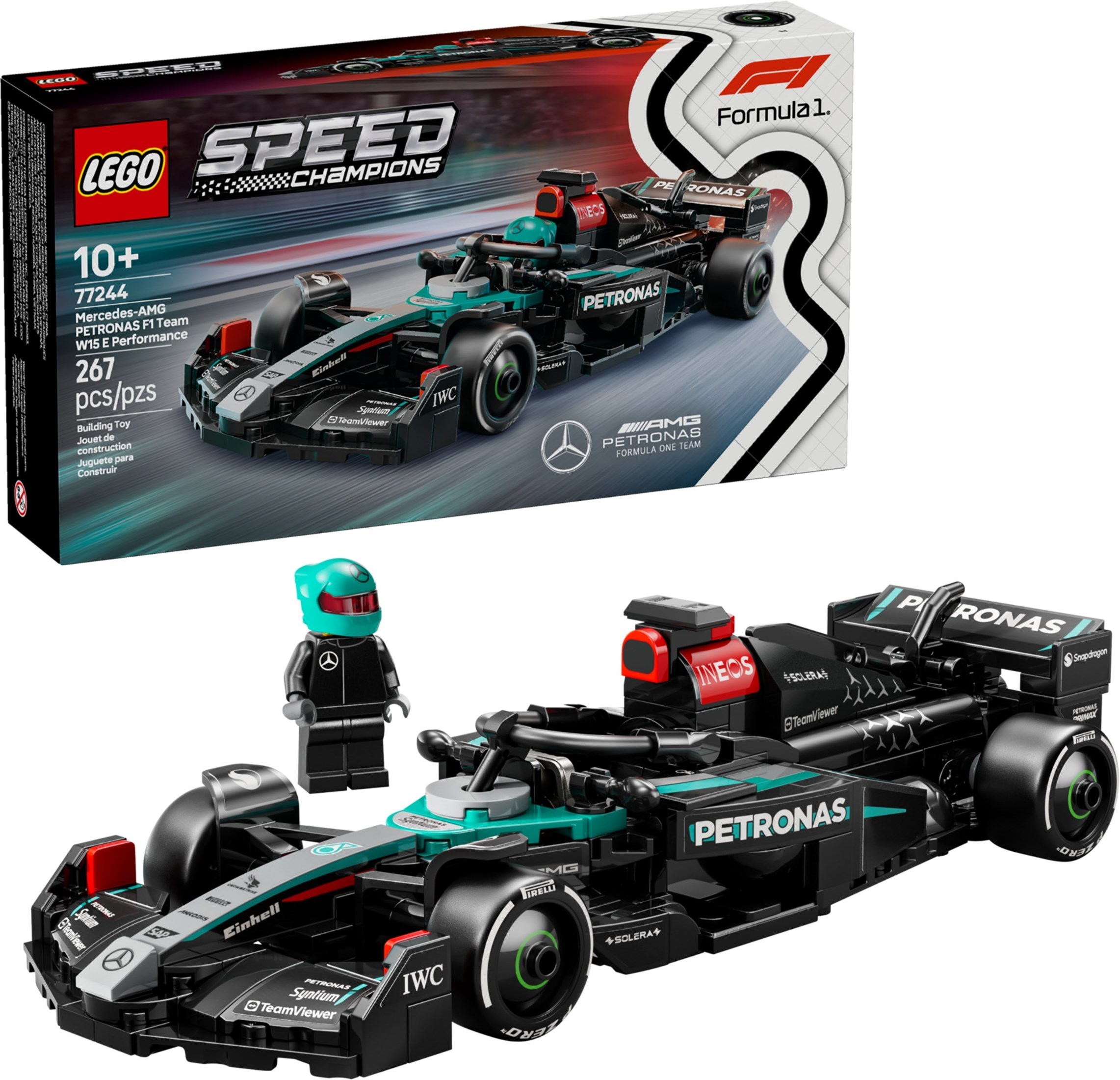 LEGO Speed Champion เลโก้ 77244 Mercedes-AMG PETRONAS F1 Team W15 E Performance