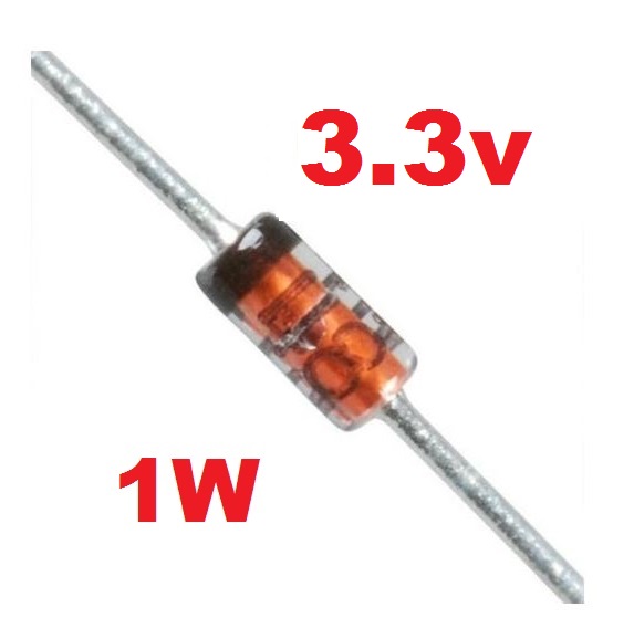 ซีเนอร์ไดโอด 1N4728A 3.3V 1W DO-41 zener diode