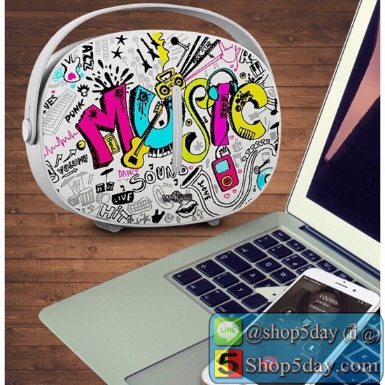 W-KING T8 Bluetooth Speaker ลำโพงบลูทูธเบสหนัก เสียบ Thumb Drive เล่น mp3 , WAV , APE , FLAC , WMA ได้ทันที