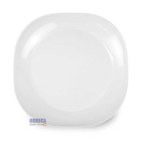 จานสี่เหลี่ยมมุมมน 9 นิ้ว ตราปลายิ้ม