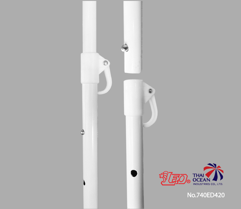 Leo ร่มสนาม แม่ค้า สำหรับขายของ ขนาดØ1.80เมตร ผ้าโพลีเอสเตอร์ 420D