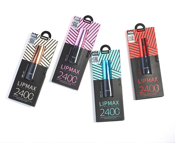 Lipmax RPL-12 2400 mAh แบตสำรองลิปสติก Remax