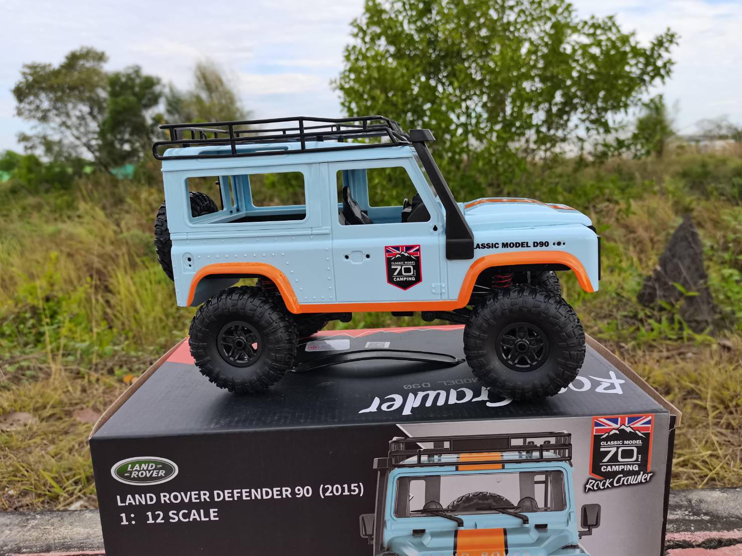 รถบังคับวิทยุ LAND ROVER D90 4x4 1/12 ROCK CRAWLER 2.4GHZ ชุดพร้อมเล่น