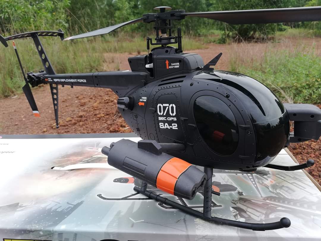 เฮลิคอปเตอร์บังคับวิทยุ FX070 Flybarless MD500