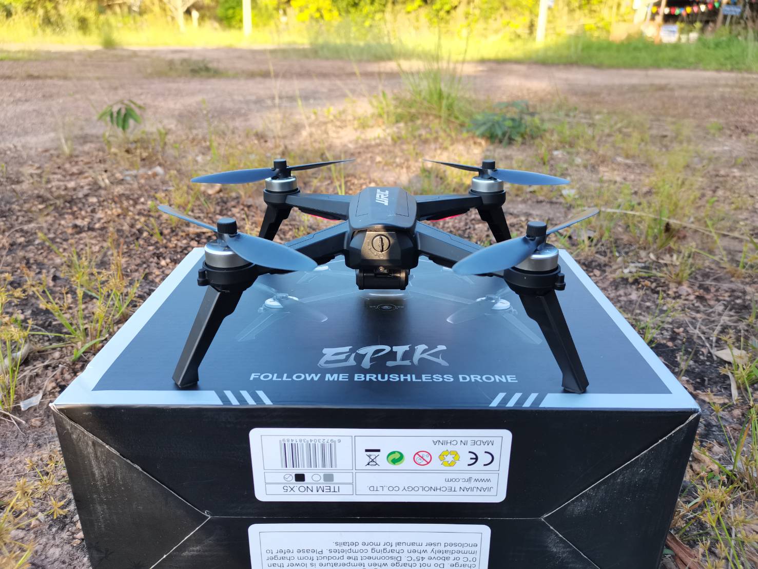 DRONE JJRC EPIK X5-PRO กล้อง 2K 2.4 GH 5G WIFI FPV ชุดพร้อมเล่น บินกลับอัตโนมัต ระบบล๊อคความสูง บินตามตัว ขึ้นและลงออโต บินง่ายด้วยระบบ GPS