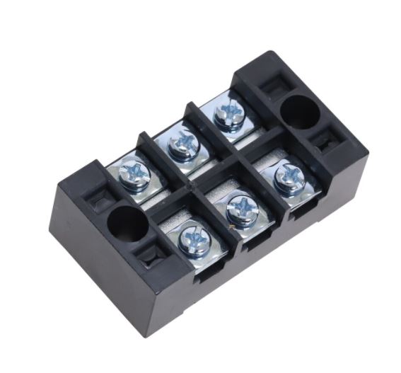 TB-2503 เทอร์มินอล บล็อก 600V 25A TB Series 3 Positions Ways Dual Row Barrier Screw Terminal Block Wire Connector