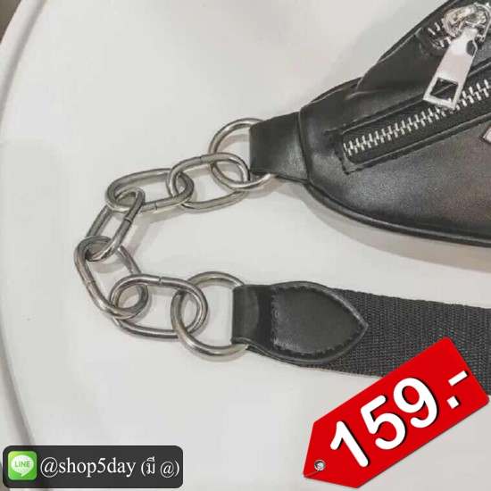 🤩 Hot สุดเท่ กระเป๋าคาดอก-เอว หนัง PU จร้า 🤩