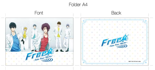แฟ้ม A4 จากภาพยนตร์ FREE! ภาค 3 TYM ลาย A